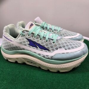 Altra Paradigm 4.5 Running Shoes Womens 8.5 Mint Green/Purple Logo A2535-1